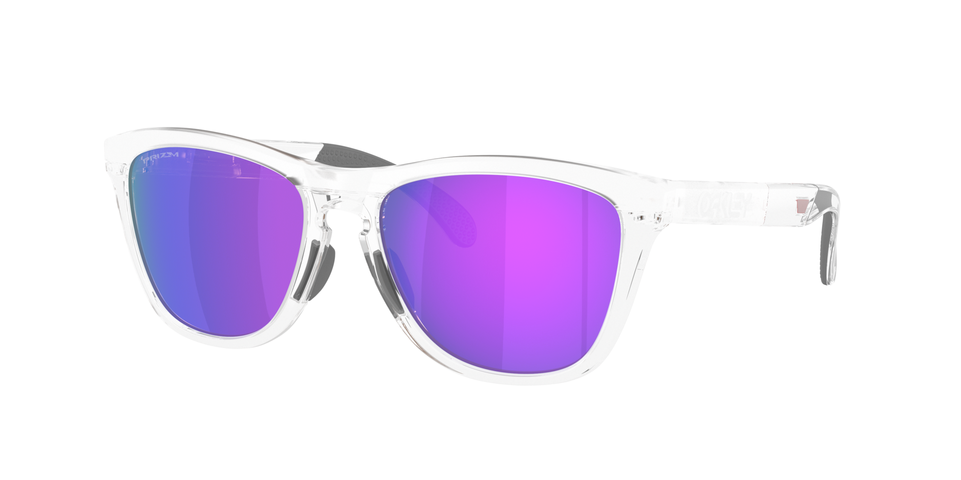 Oakley Unisex Sunglass OO9503A Frogskins™ Range XL (Low Bridge Fit) - Frame color: Matte Clear, Lens color: Prizm Violet
