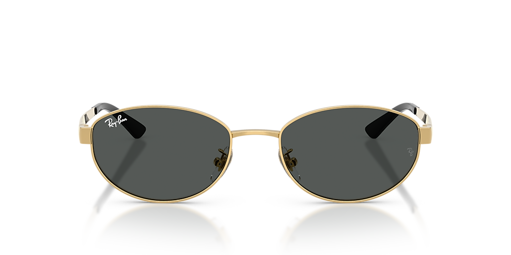 RAY-BAN RB3774D Arista Gold - Unisex Sunglasses, Dark Grey Lens