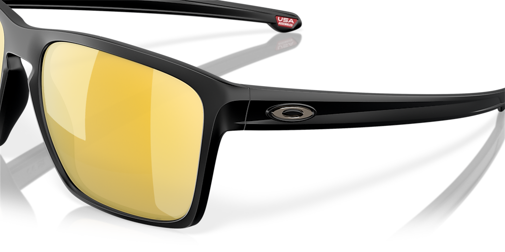 サングラス Oakley Sliver XL Matte Black / 24K Iridium OO9341-07 Oakley OO9341 Sliver™ XL L (57 - 18) with Gold lenses and