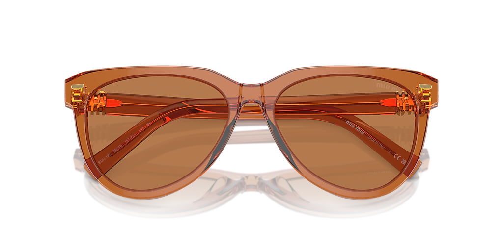 Miu Miu MU 12ZS M (56 - 16) with Brown lenses and Beige frame