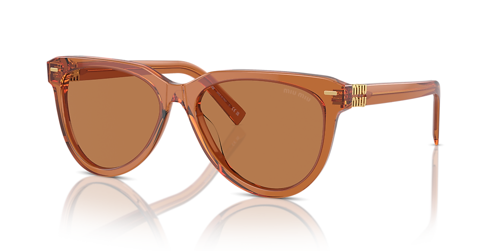 miu Miu Miu MU 12ZS M (56 - 16) with Brown lenses and Beige frame