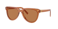 Miu Miu MU 12ZS M (56 - 16) with Brown lenses and Beige frame