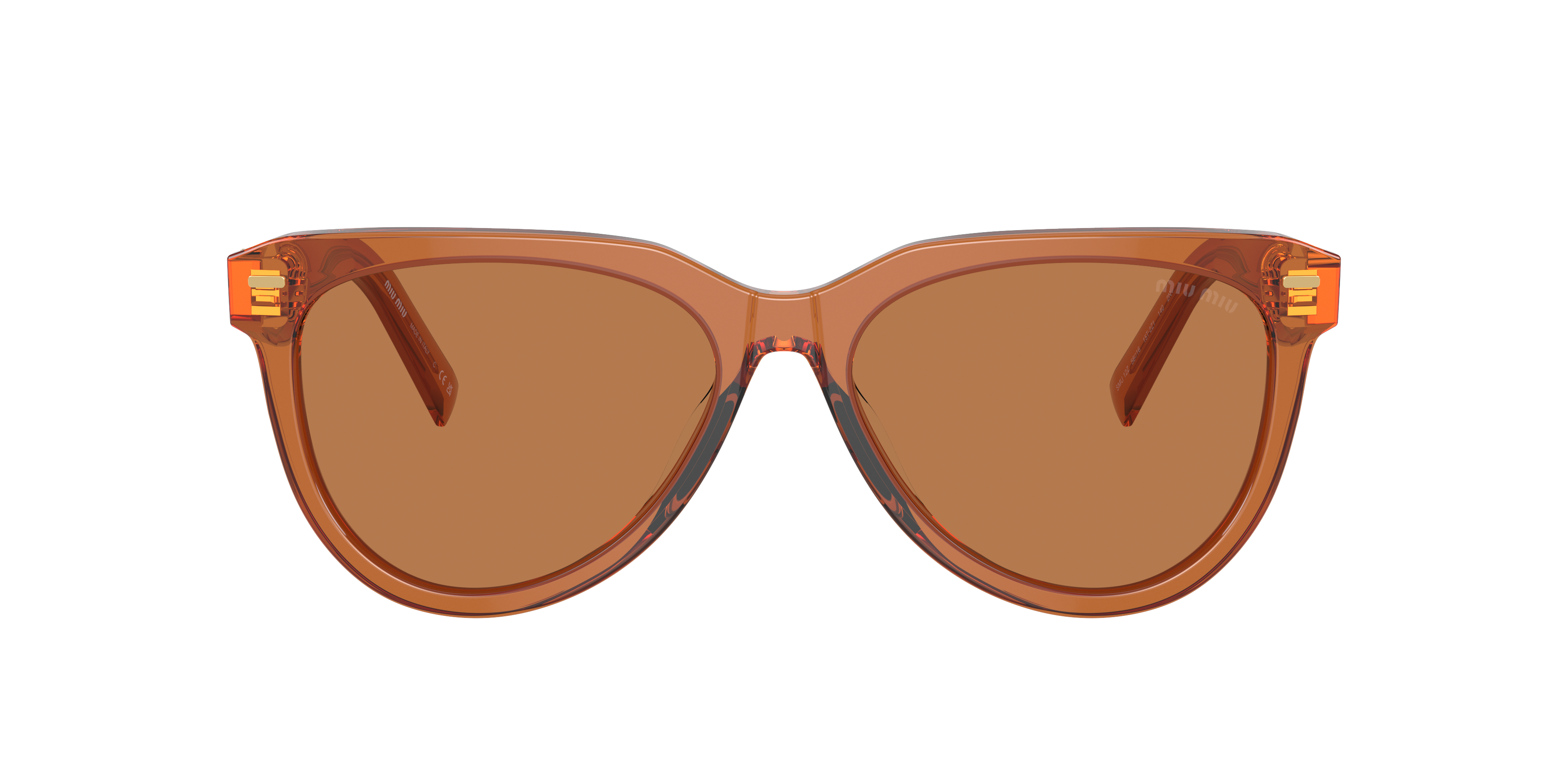 Miu Miu MU 12ZS M (56 - 16) with Brown lenses and Beige frame