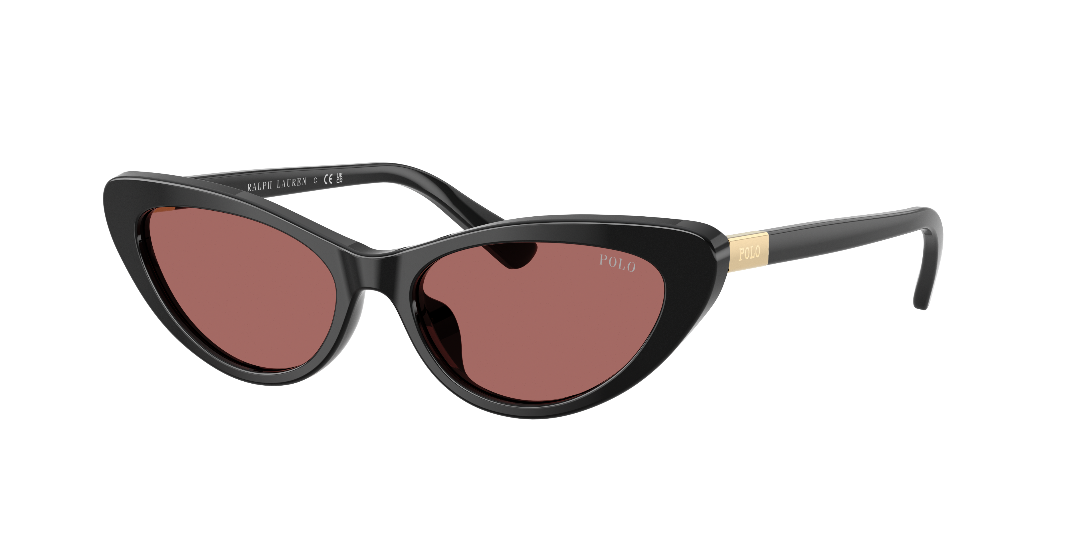 Polo Ralph Lauren Woman Sunglass PH4199U -  Frame color: Shiny Black, Lens color: Dark Violet