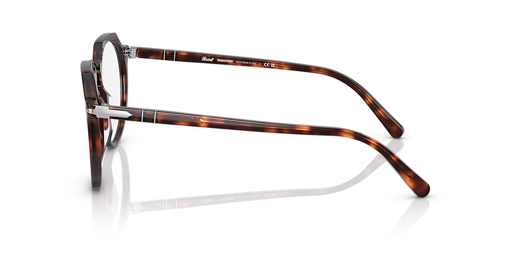 PERSOL PO3281S - Transitions Havana - Unisex Luxury Sunglasses, Transitions Signature Gen8 - Sapphire Lens