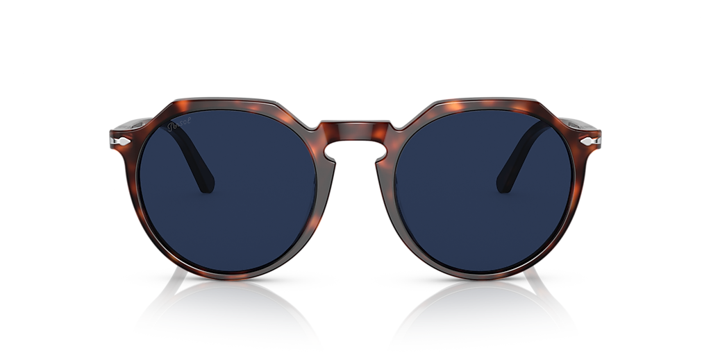 PERSOL PO3281S - Transitions Havana - Unisex Luxury Sunglasses, Transitions Signature Gen8 - Sapphire Lens