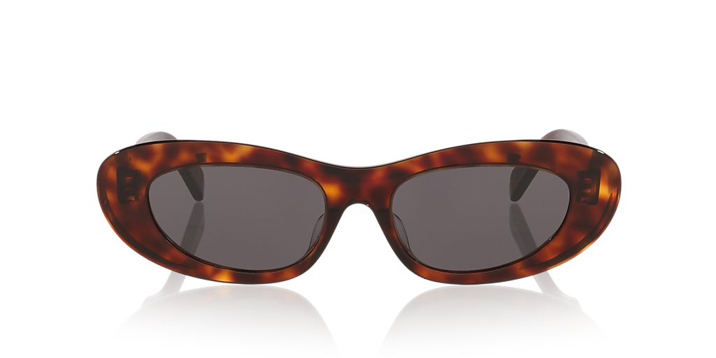 CELINE トータス柄 ラウンド型サングラス ケース付き Celine Celine 3 Dots CL40310U S (54 - 18) with Grey lenses