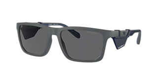 Emporio Armani EA4033 L (56 - 17) with Blue lenses and Grey frame