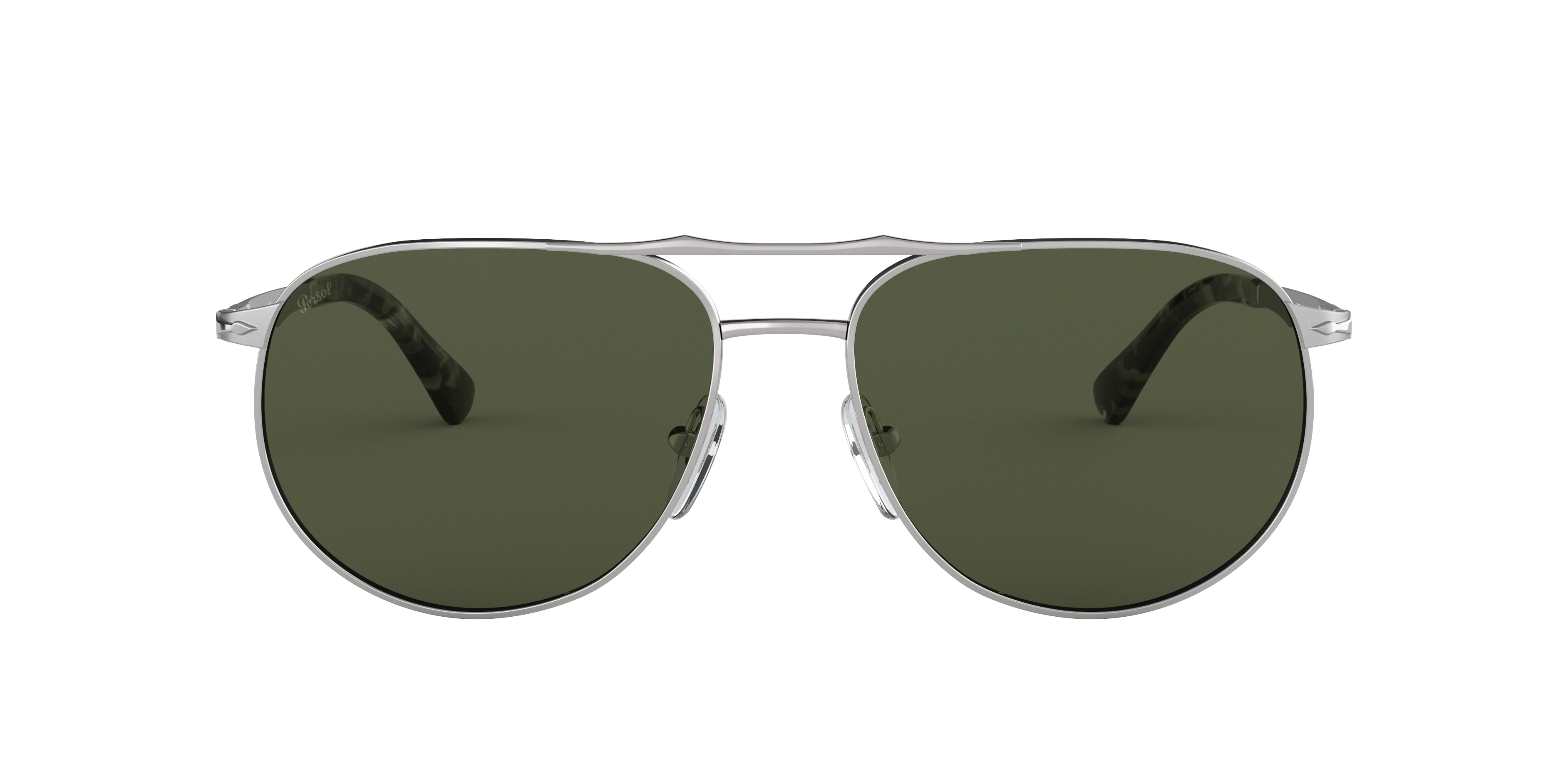 Persol PO2455S XXL (60 - 17) with Green lenses and Silver frame | Sunglass  Hut®