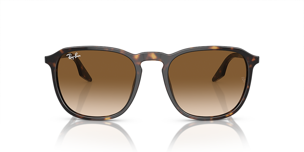 RAY-BAN RB2203 Havana - Unisex Sunglasses, Light Brown Lens