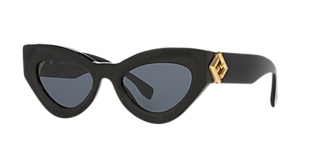 Fendi FE40078I XS (51 - 20) with Blue lenses and Black frame