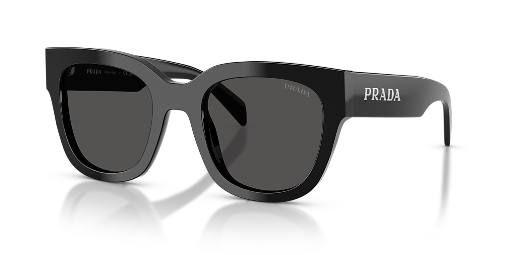 Prada PR C04SF L (53 - 20) with Grey lenses and Black frame