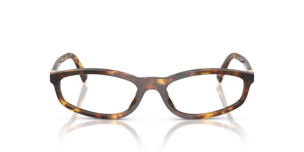 MIU MIU MU A06S Honey Havana - Women Luxury Sunglasses, Clear Blue-Violet Light Filter Lens