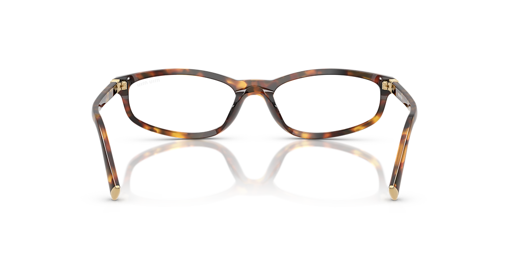 MIU MIU MU A06S Honey Havana - Women Luxury Sunglasses, Clear Blue-Violet Light Filter Lens