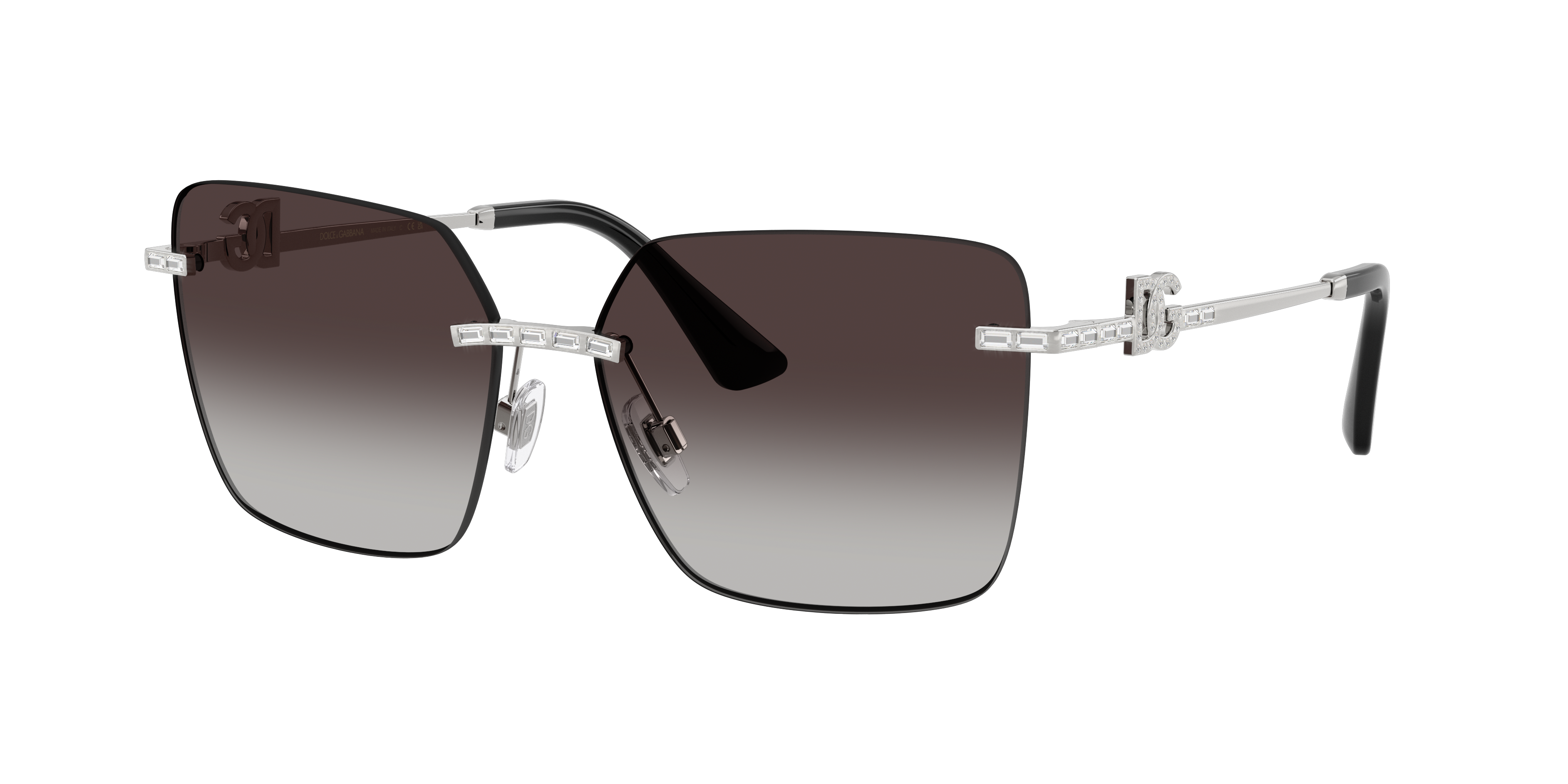 Dolce&Gabbana Woman Sunglass DG2332B -  Frame color: Silver, Lens color: Grey Gradient