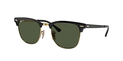 Ray-Ban RB3716 Clubmaster Metal 51 G-15 Green & Black Polarized 
