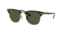 Ray-Ban RB3716 Clubmaster Metal L (51 - 21) with Blue lenses