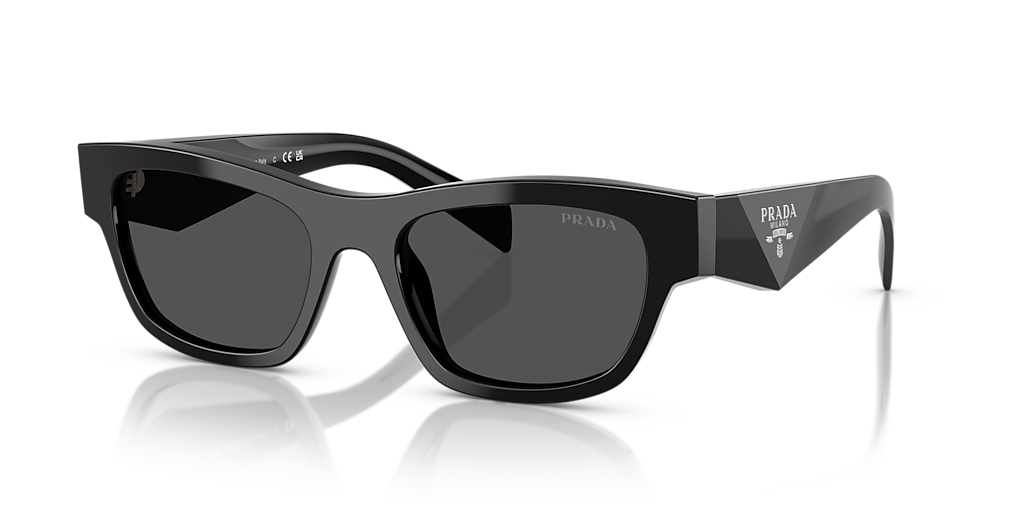 Prada PR B09S L (54 - 19) with Grey lenses and Black frame