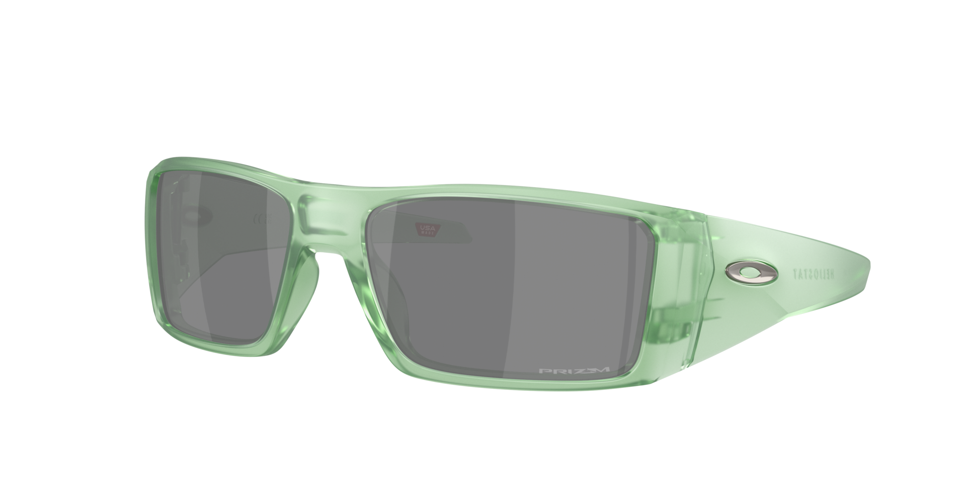 Oakley Man Sunglass OO9231 Heliostat -  Frame color: Matte Transparent Jade, Lens color: Prizm Black