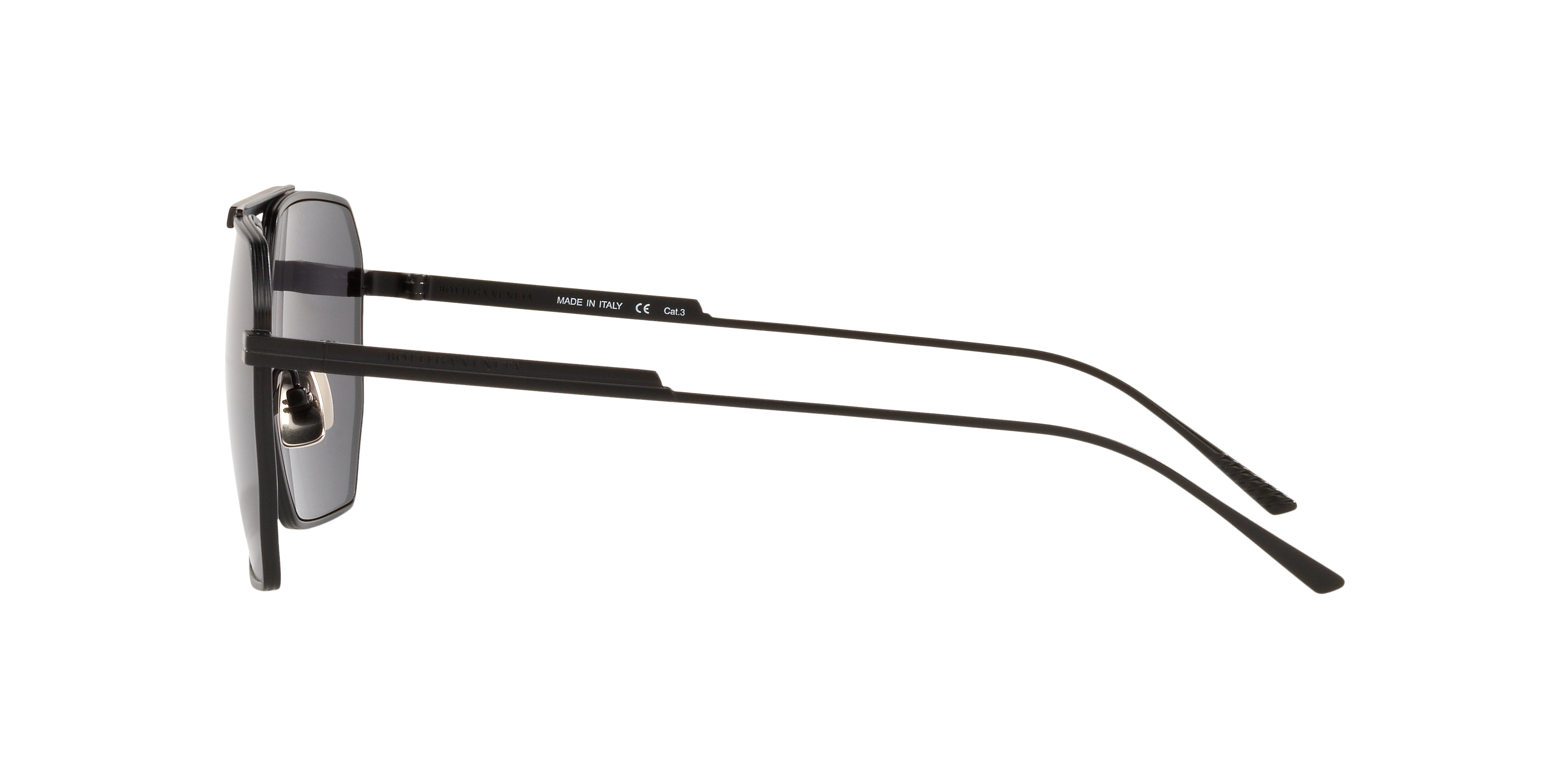 Bottega Veneta サングラス BV1012S ブラック Bottega Veneta BV1012S L (60 - 13) with Grey lenses and