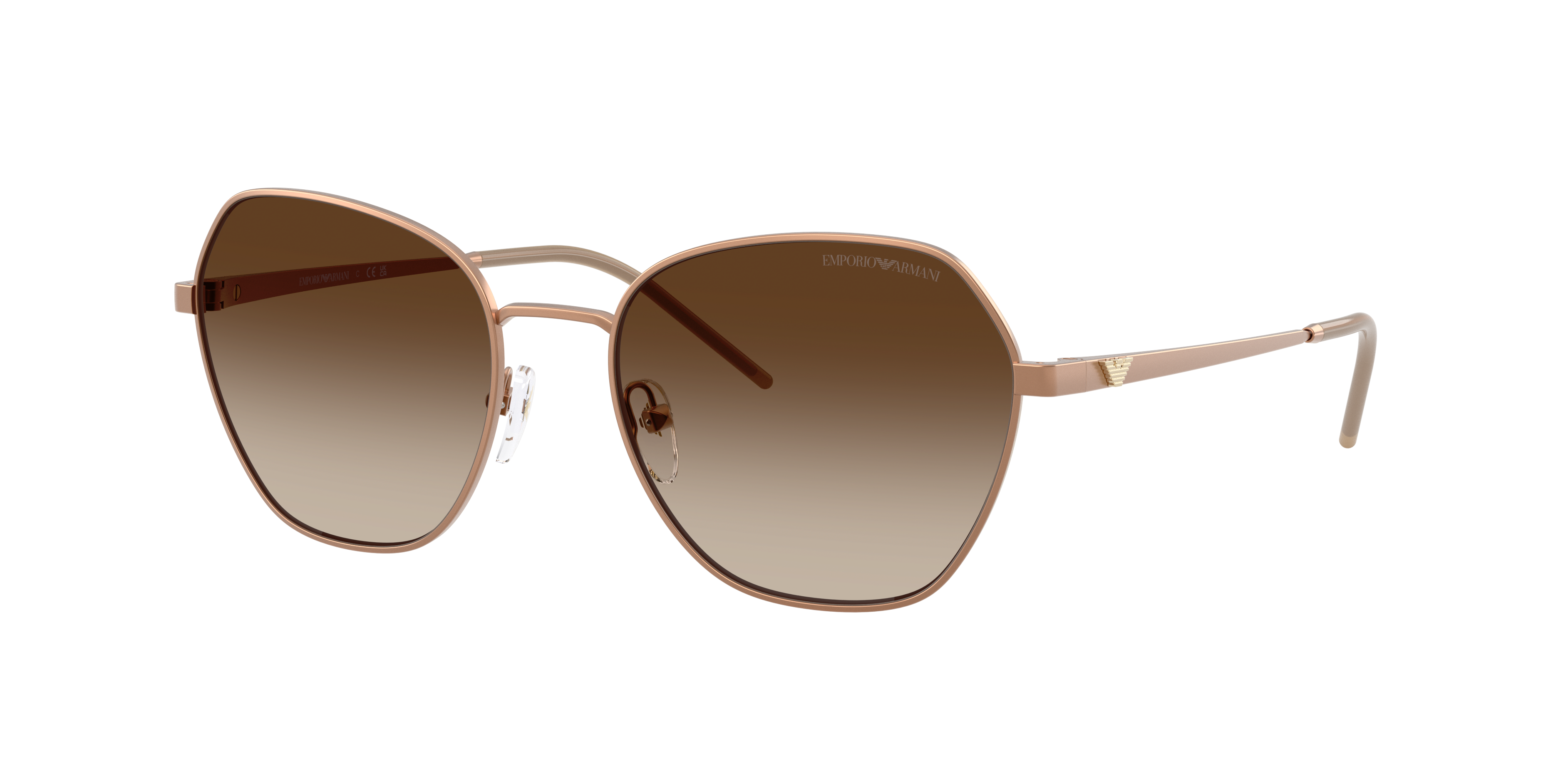 Emporio Armani Woman Sunglass EA2161 -  Frame color: Matte Tundra, Lens color: Brown Gradient