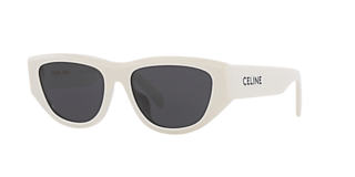 ♦︎正規品♦︎ CELINE CL40197U CELINE CL40197U 25A Shiny White Cat Eye Sunglasses With