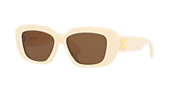 CELINE CL40216U Black Shiny - Women Luxury Sunglasses, Brown Grad Lens