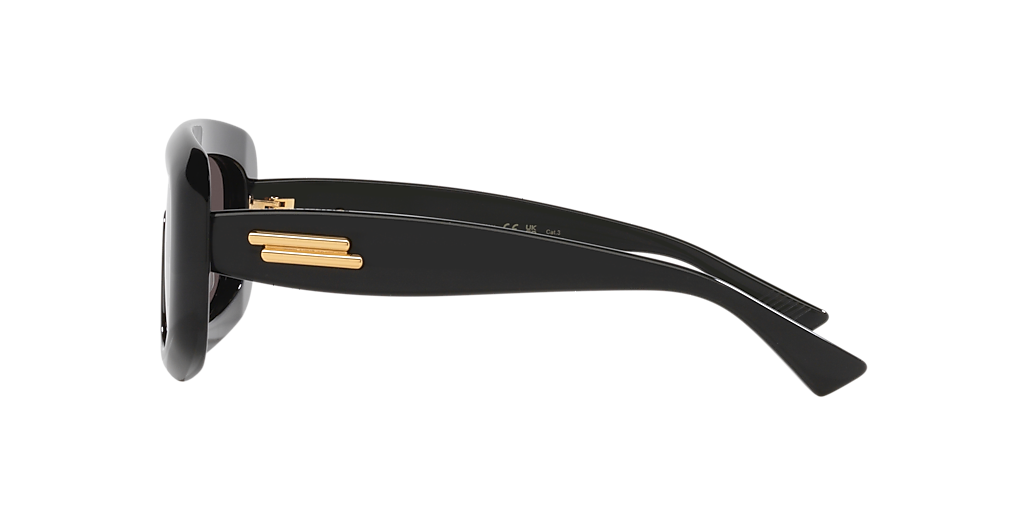 BOTTEGA VENETA BV1281S Black - Unisex Sunglasses, Grey Lens