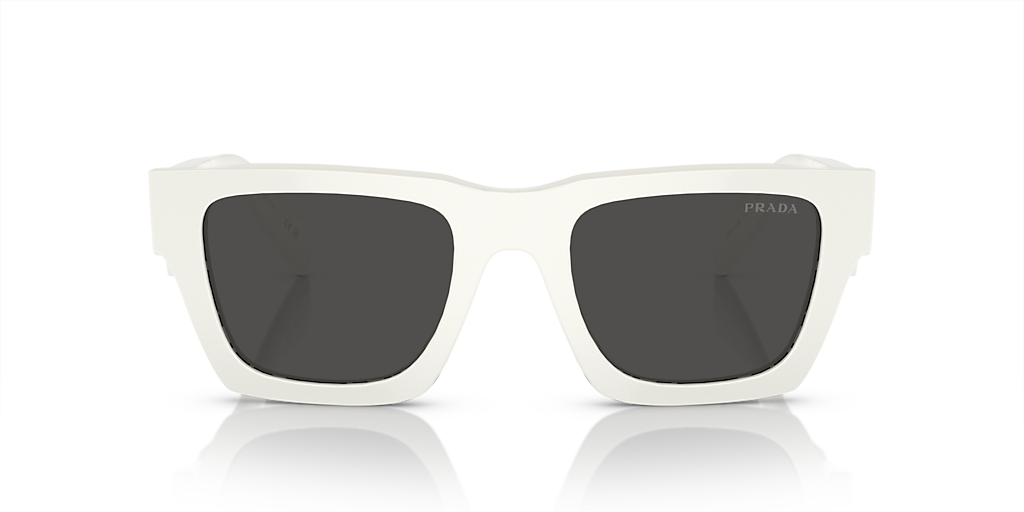 Prada PR A06S M (50 - 21) with Grey lenses and White frame