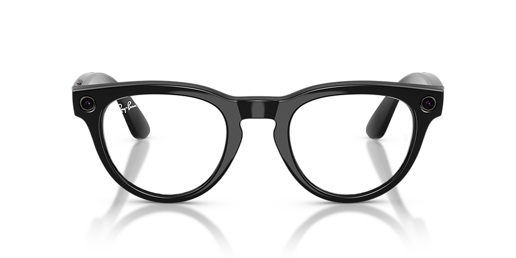 RW4013 Ray-Ban Meta Headliner Black - Unisex Sunglasses, Clear/Graphite Green Lens