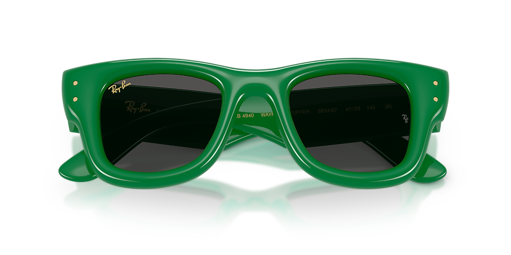 Ray-Ban RB4940 Wayfarer Puffer L (50 - 23) with Black lenses and