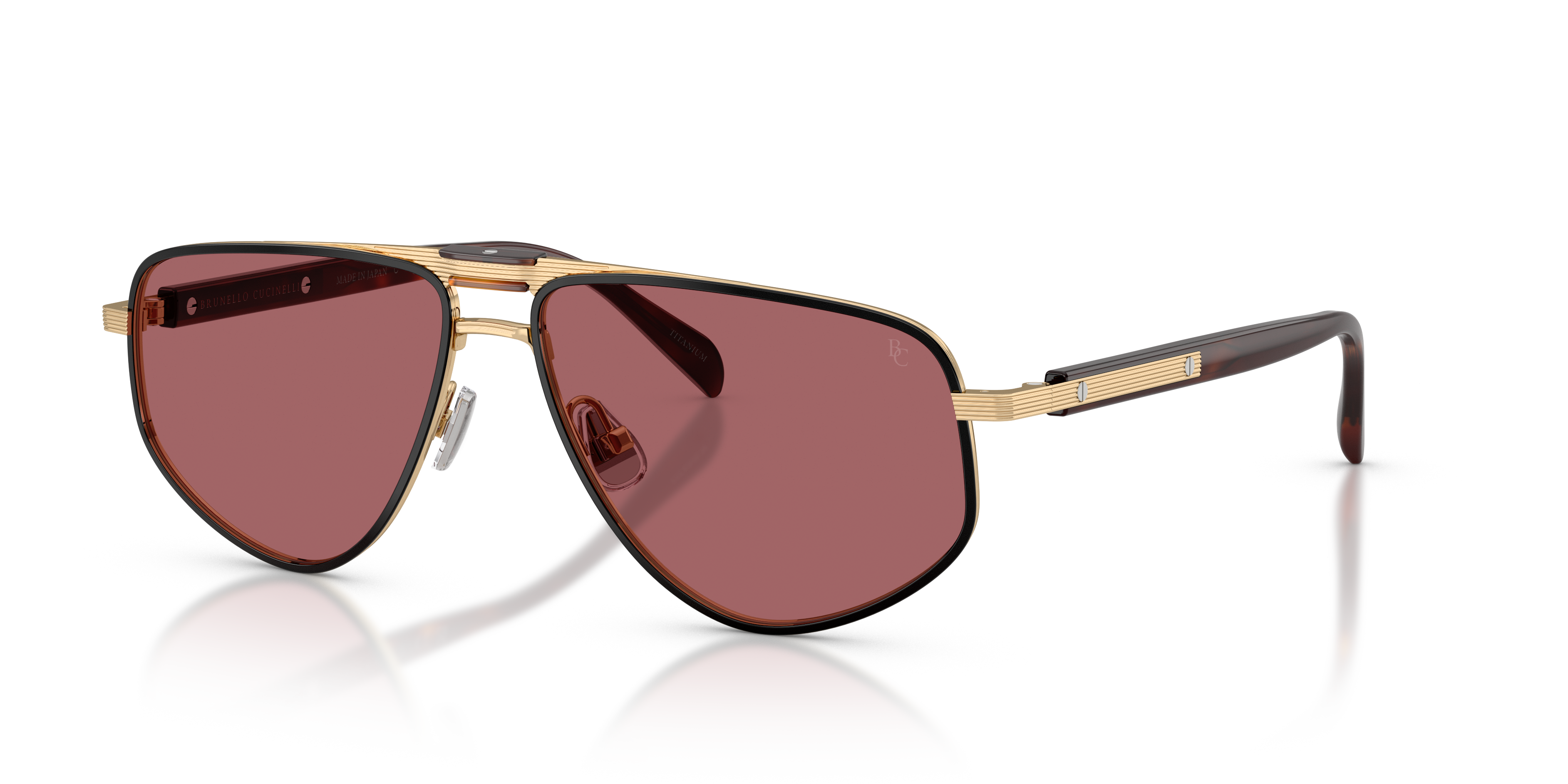 Brunello Cucinelli BC2020ST Dike XL (58 - 14) with Violet lenses