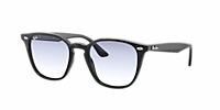 Ray-Ban RB4258F L (52 - 20) with Green lenses and Black frame