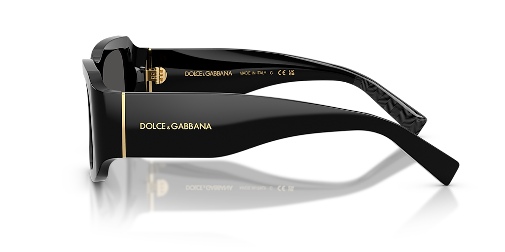 DOLCE&GABBANA DG4503 Black - Men Luxury Sunglasses, Dark Grey Lens