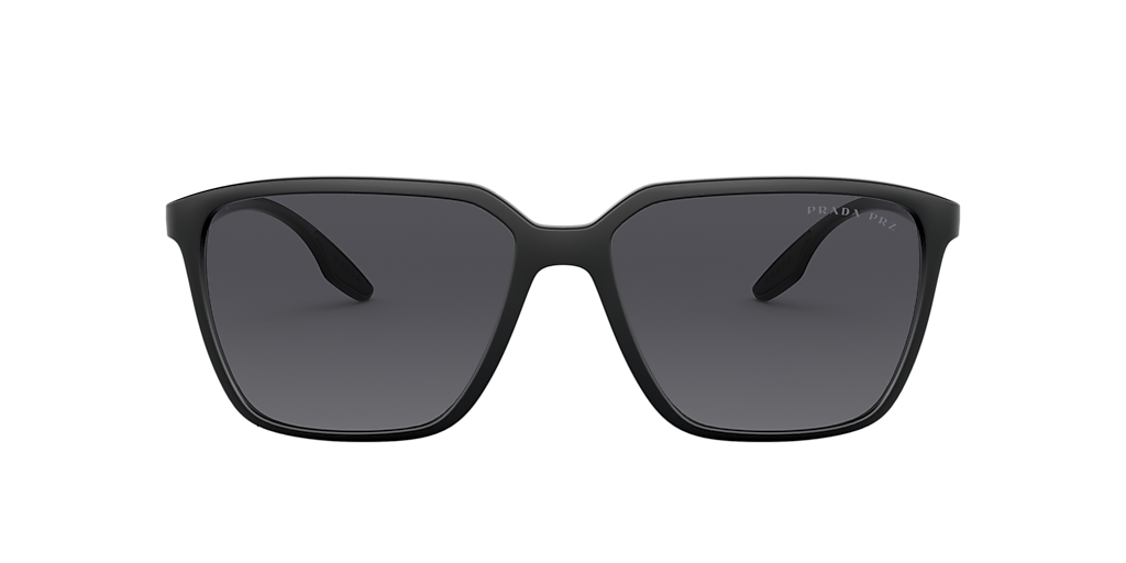 Prada Linea Rossa PS 06VSF XL (58 - 15) with Grey lenses and Black