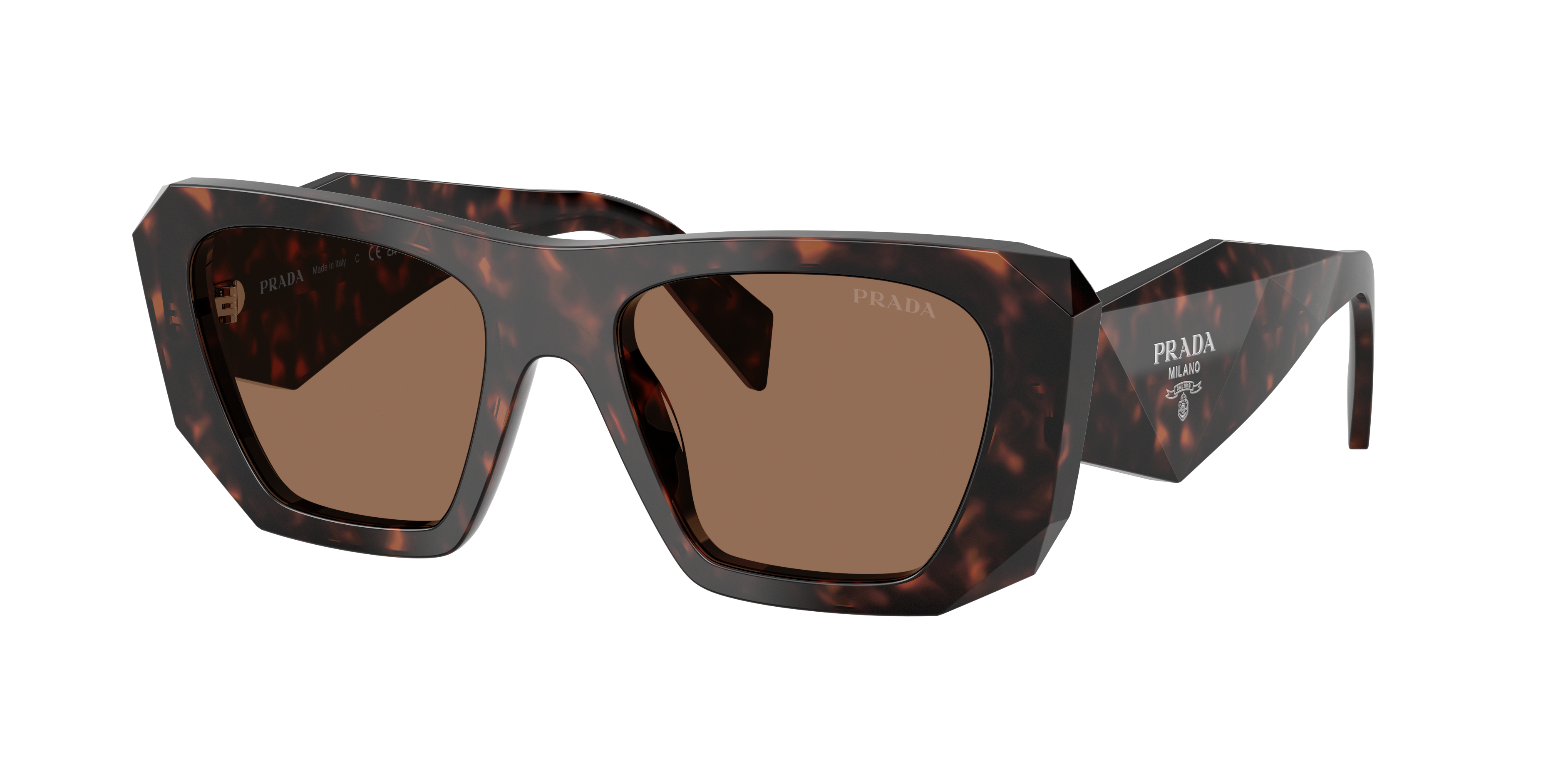 Prada Woman Sunglass Pr B18s In Brown