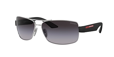 Prada Linea Rossa PS 50ZS 65 Verlaufstönung Grau & Silber 