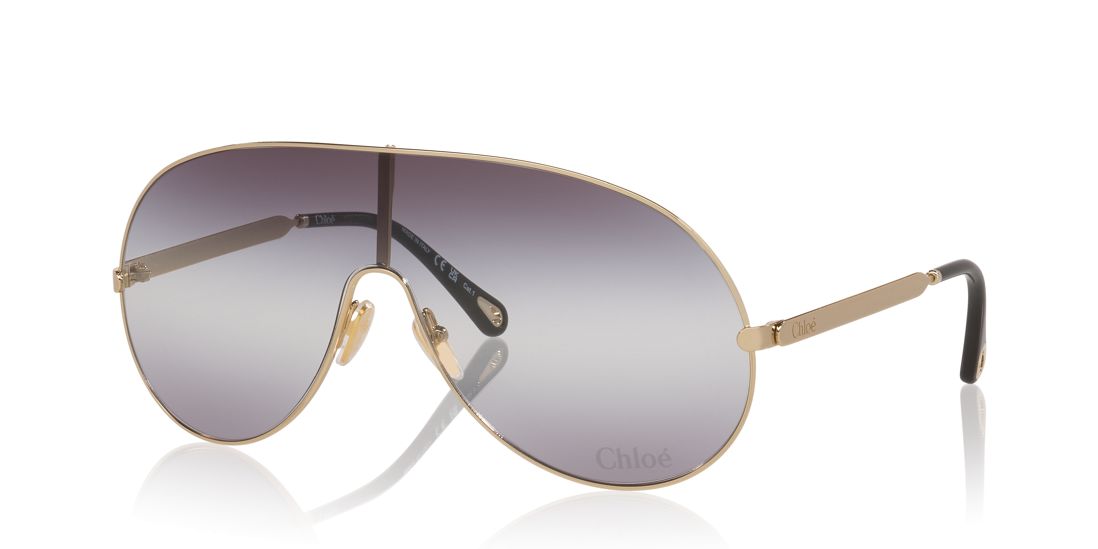 Chloé CH0283S XXL (99 - 199) with Grey lenses and Gold frame