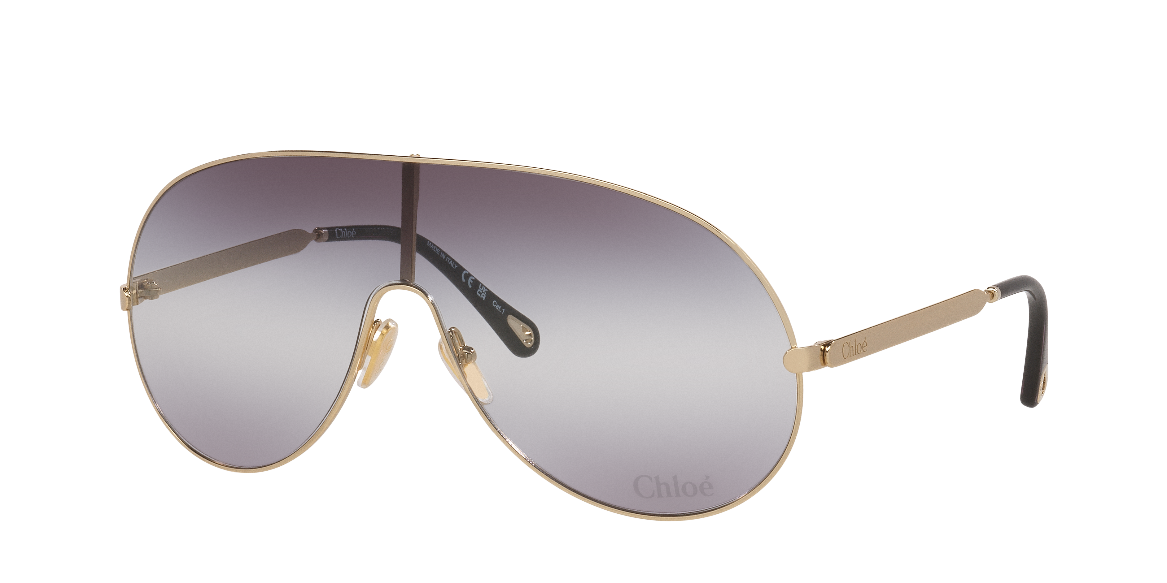 Chloé CH0283S XXL (99 - 199) with Grey lenses and Gold frame