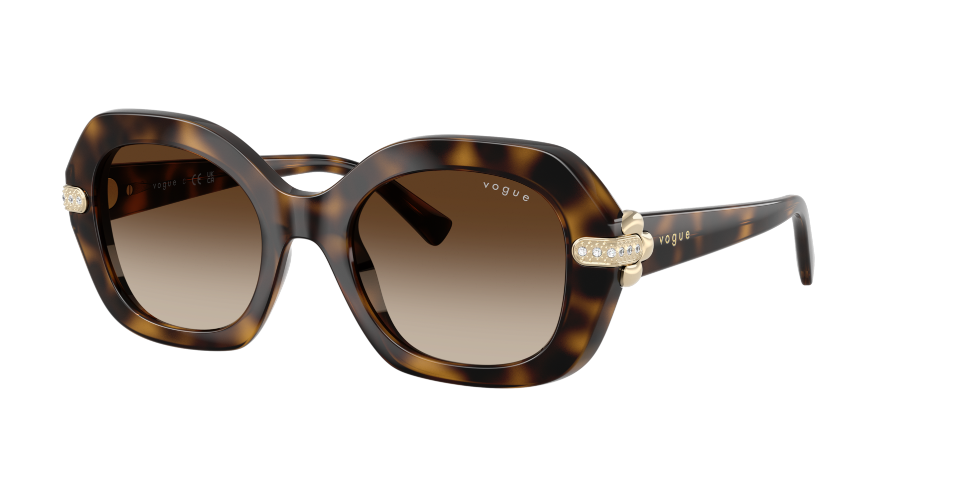 Vogue Eyewear Woman Sunglass VO5706SB -  Frame color: Dark Havana, Lens color: Gradient Brown