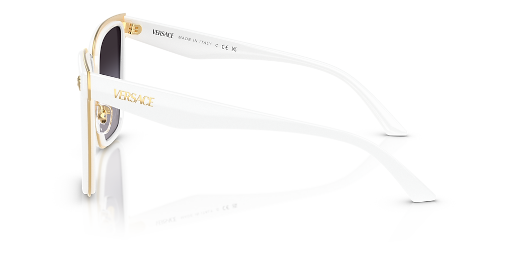 Versace VE2278D XXL (58 - 19) with Grey lenses and White frame