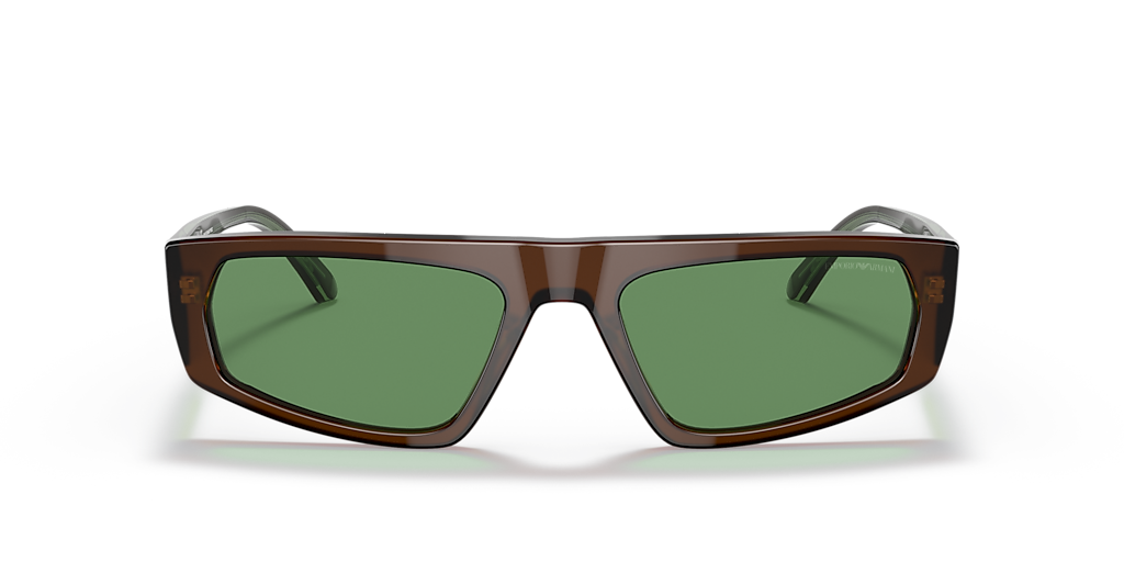 EMPORIO ARMANI EA4168 Brown - Men Sunglasses, Green Lens