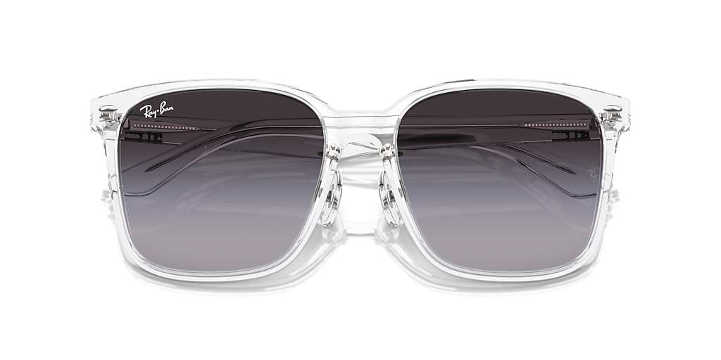 Ray-Ban RB2206D L (57 - 18) with Grey lenses and Transparent frame