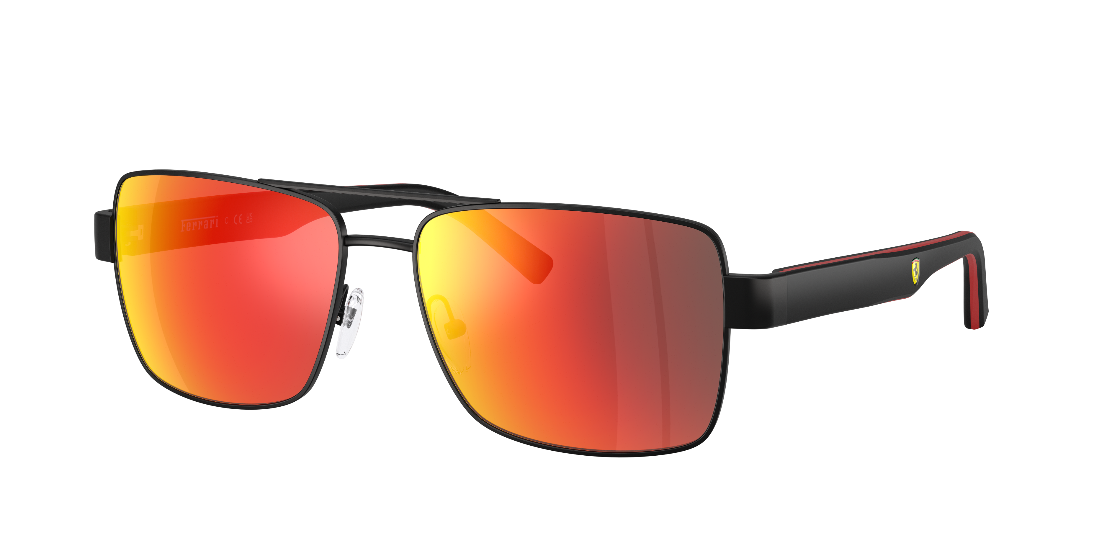 Scuderia Ferrari Man Sunglass FZ5005 -  Frame color: Black Matte, Lens color: Dark Red