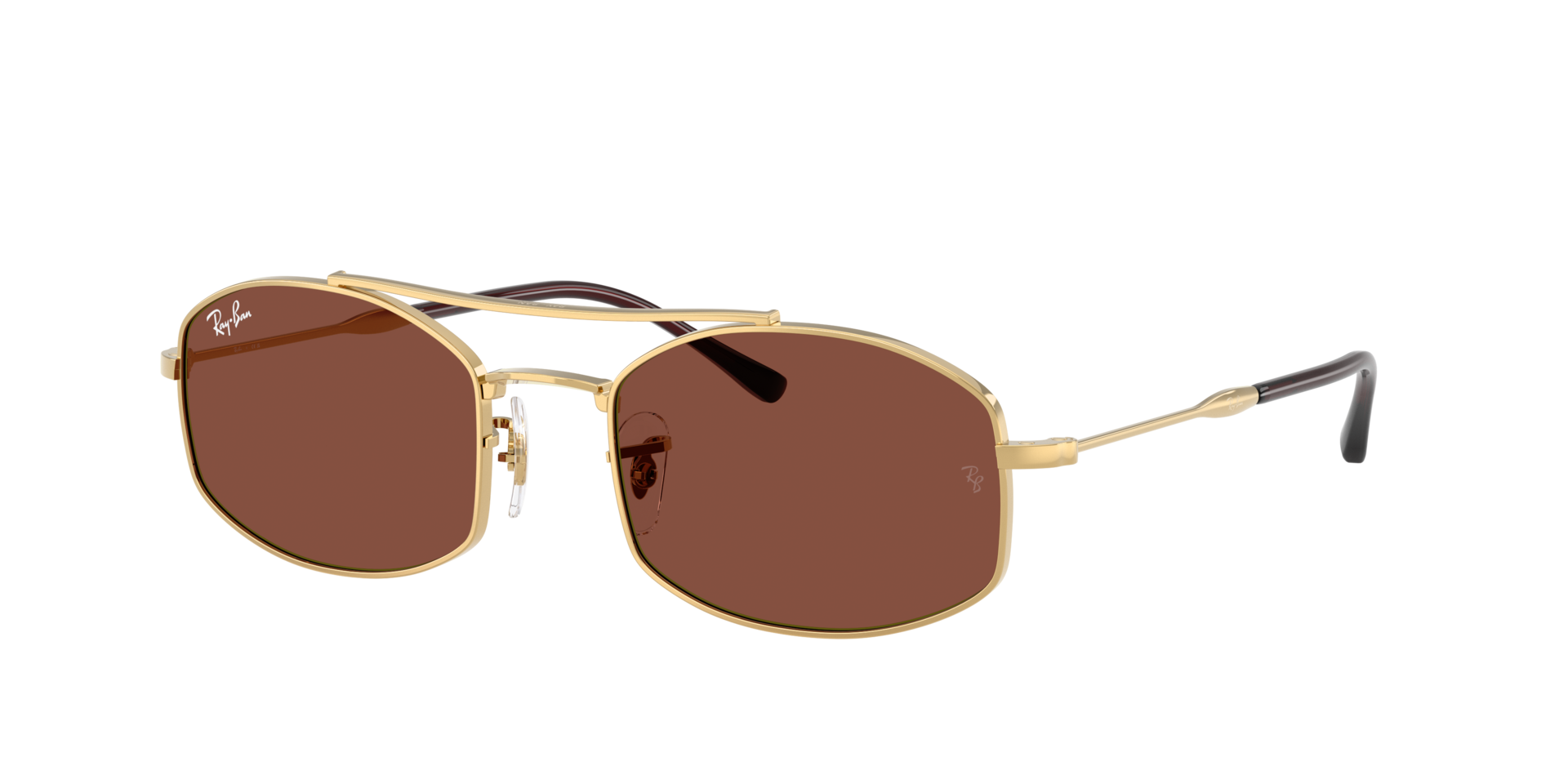 Ray-Ban Unisex Sunglass RB3719 - Frame color: Arista Gold, Lens color: Red