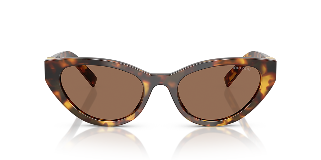 【送料&関税込】Miu Miu 0mu A04s14l60m Miu Miu MU A04S L (54 - 20) with Brown lenses and Tortoise
