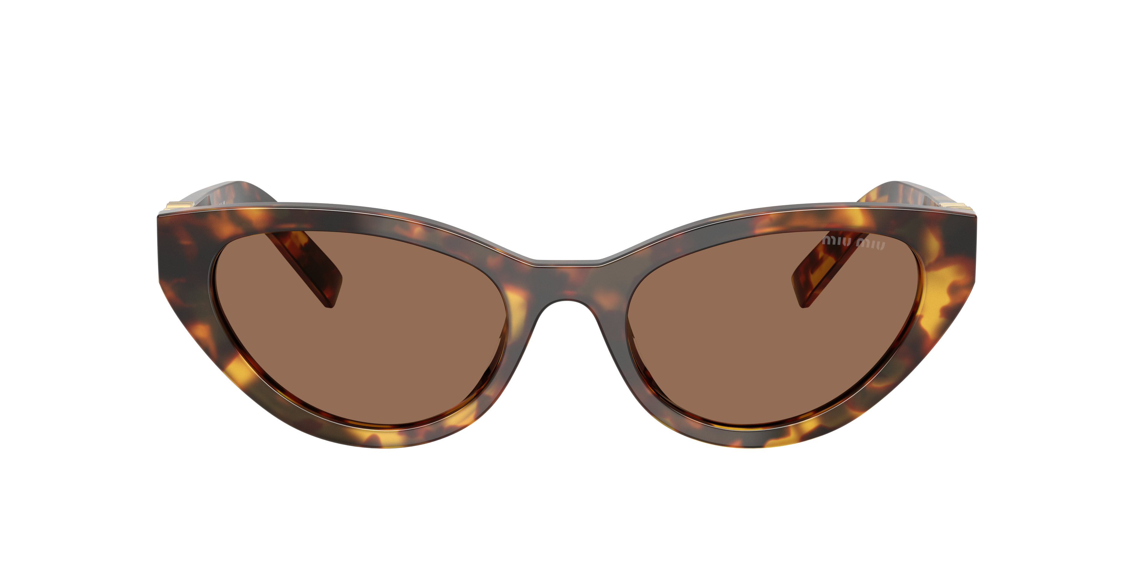 Miu Miu Woman Sunglasses Mu A04s In Dark Brown