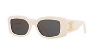 CELINE Triomphe Cl40282U Tortoise - Women Luxury Sunglasses, Grey Lens