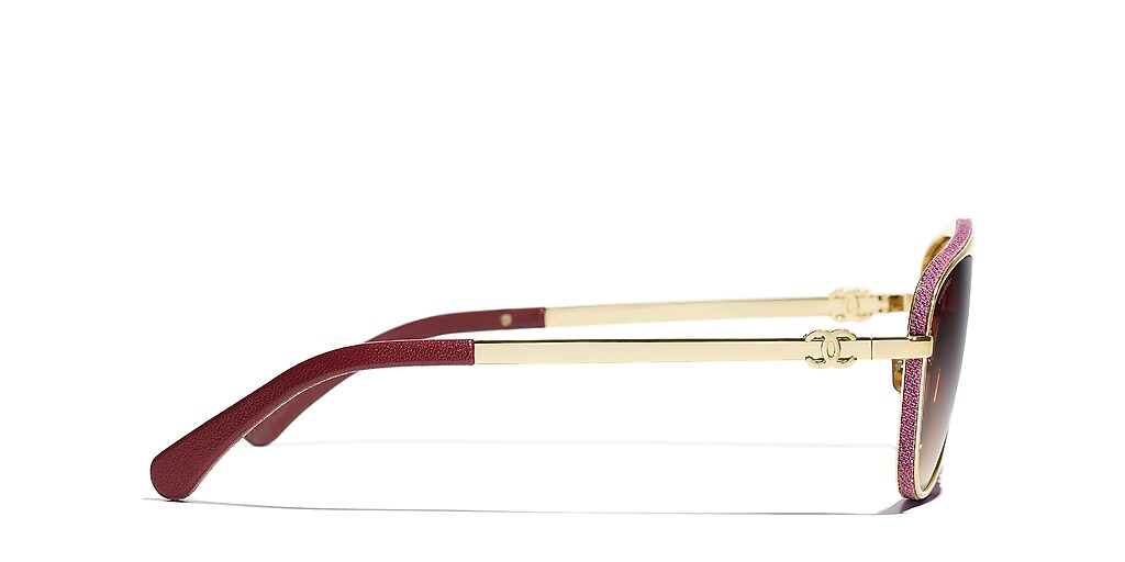 Chanel Pilot Sunglasses CH4290Q XL (56 - 18) with Orange