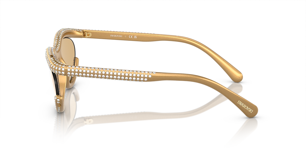 【送料,関税込】SWAROVSKI サングラス SK6006 Swarovski SK6006 M (54 - 22) with Yellow lenses and Gold